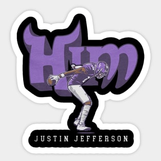 Justin Jefferson Him Sticker